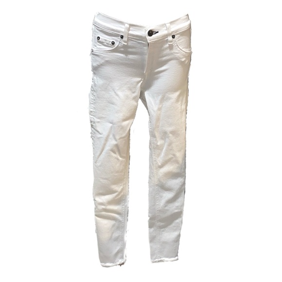 RAG & BONE WHITE SKINNY JEANS SZ 25
